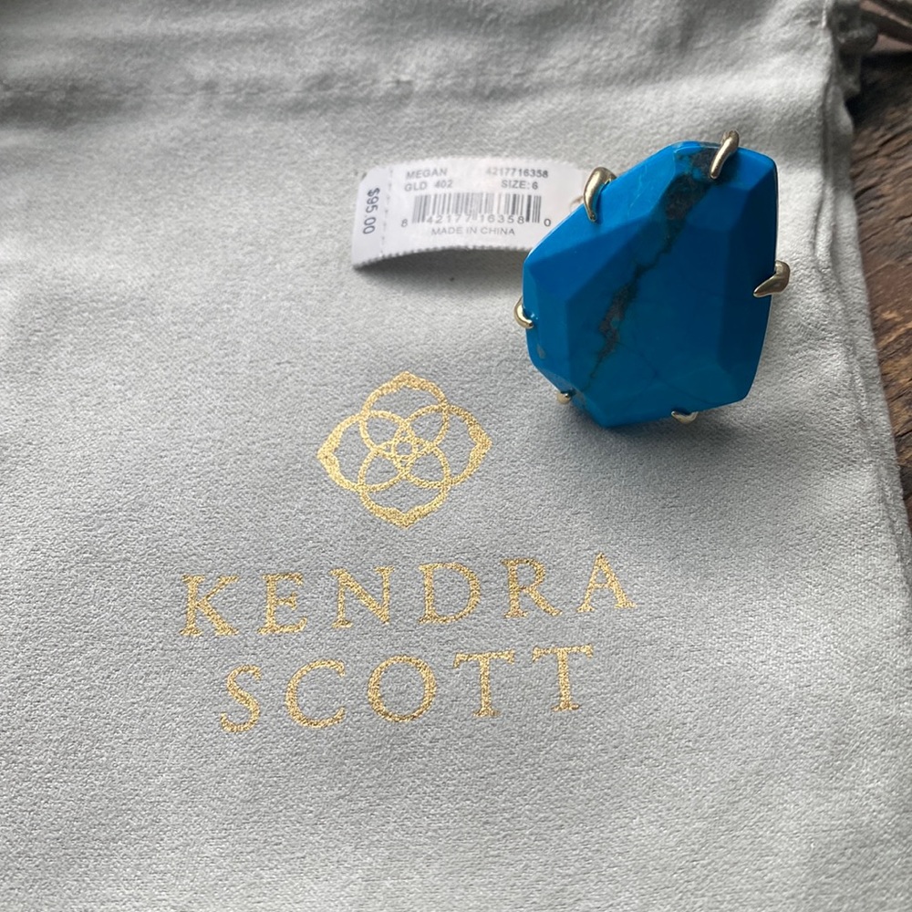 Kendra Scott Gold & Turquoise Megan Ring